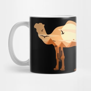 camel animal pyramids background Mug